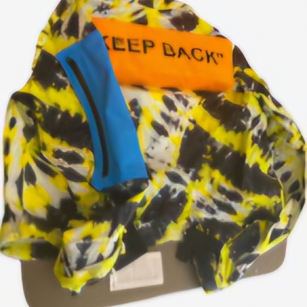 Nike Off White Nike Off White Tie-Dye Jacket with Orange Accents - Picture 4 of 6